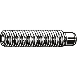 Manufacturer Varies ScktStScrw,1/2DogPt,3/8"-16,1"L,PK100 U07820.037.0100