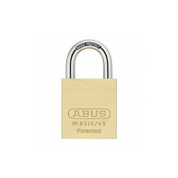 Abus Keyed Padlock, 15/16 in,Rectangle,Yellow  83IC/45