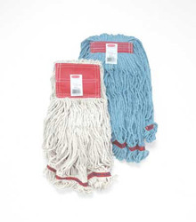 Rubbermaid Commercial Wet Mop,Blue,Cotton/Synthetic FGC11206BL00