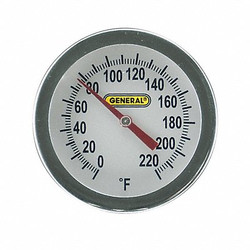 General Tools Bimetal Thermom,2 In Dial,0 to 220F PT2020G-220