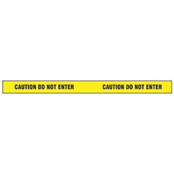 Sim Supply Barricade Tape, Yellow, 180 ft L, 2 in  2IN W X 60 YDS