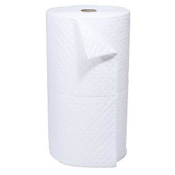 Brady Spc Absorbents Absorbent Roll,Oil-Based Liquids,White SXT30DP