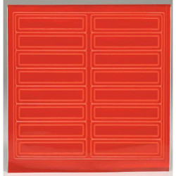 Accuform Hard Hat Label,1 In. H,4 In. W,PK16 LHR104RD