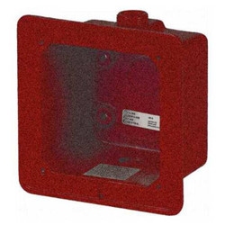 Edwards Signaling Weatherproof Box,Red 2459-WPB-R