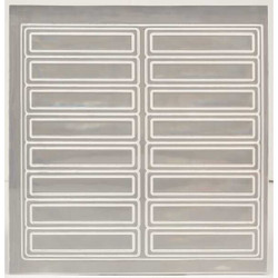 Accuform Hard Hat Label,1 In. H,4 In. W,PK16 LHR104WT