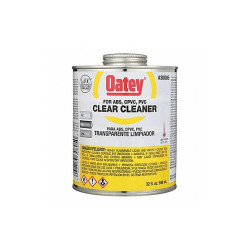 Oatey PVC Cleaner,Clear,32 oz. 30805