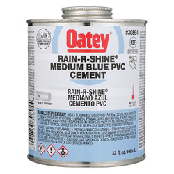 Oatey Pipe Cement,32 fl oz,Blue 30894