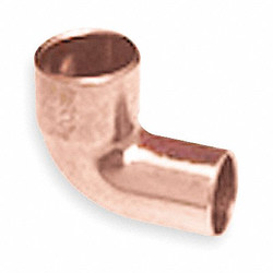 Nibco Elbow,90 Deg,Wrot Copper,1-1/4",FTGxC 607-2 11/4