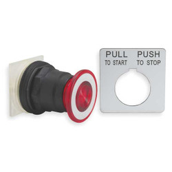 Schneider Electric Non-Illum Push Button Operator,30mm,Red 9001SKR8R