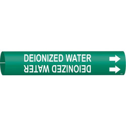 Brady Pipe Mrkr,Deionzd Watr,13/16in H,4/5in W 4046-A