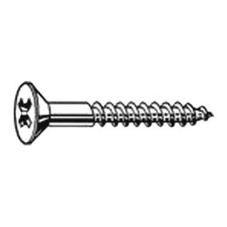 Manufacturer Varies Wood Screw,Flat,#6x1/2 L,PK100 U51876.013.0050