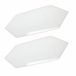 Mirredge Seam Plates,White,3 in W,PK2  42502