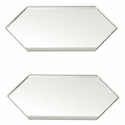 Mirredge Seam Plates,Clear,3 in W,PK2 32502