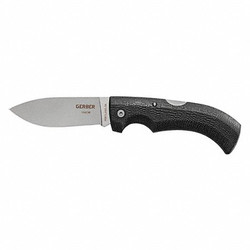 Gerber Folding Knife,Fine BladeEdge,Black Handl 06064