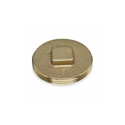 Oatey Cleanout Plug,1 1/2",Brass,10 psi 42369