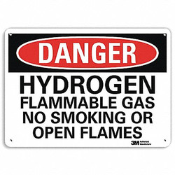Lyle Danger No Smoking Sign,7 in x 10 in,Alum U3-1667-RA_10X7