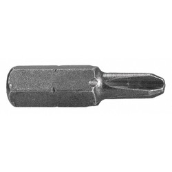 Apex Tool Group Insert Bit,SAE,1/4",Hex,#2,1",PK5 446-2X-5PK