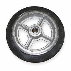Wesco Wheel,8x2 In,Mold On Rubber 150120