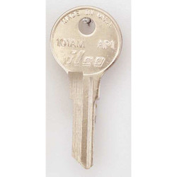 Kaba Ilco Key Blank,Brass,Type AP1,6 Pin,PK10 101AM-AP1