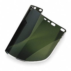 Jackson Safety Face Shield,Green,Alum.,15-1/2 In. W 29053