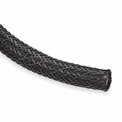Techflex Braided Sleeving,0.750 In.,10 ft.,Black NHN0.75BK10