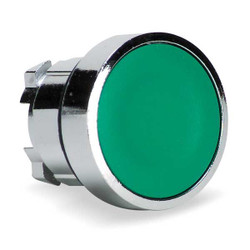Schneider Electric Flush Push Button,Green,Non-Illum,22mm ZB4BH03