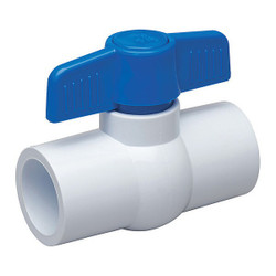 Manufacturer Varies Manual 2-Way Ball Valve,Socket,PVC 107-636-NP