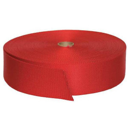 Bulk-Strap Webbing,Nylon,2" W,Red N02150R