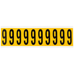 Brady Number Label,9,2-1/4in.Hx7/8in.W,Vinyl 1534-9