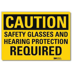 Lyle Caution Sign,5inx7in,Reflective Sheeting  U4-1641-RD_7X5