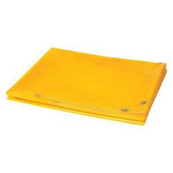 Steiner Welding Curtain, 4 ft H, 6 ft W, Yellow 334-4X6