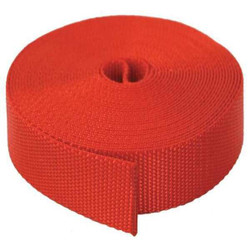 Bulk-Strap Webbing,Nylon,1" W,Red N01051R