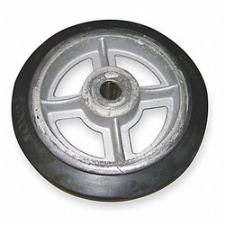 Wesco Wheel,10x2 1/2 In,Mold On Rubber 150596