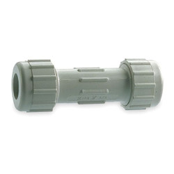 Sim Supply Compression Coupling,1 1/2",PVC,SCHD 40  160-107