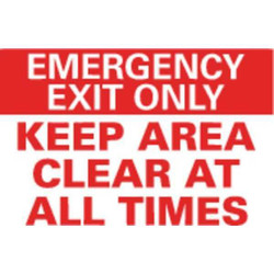 Lyle Emrgncy Sign,10x14in,Reflective Sheeting  U7-1088-RD_14X10