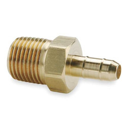 Parker Male Connector,1/4 In Tube Size,Brass 27-2