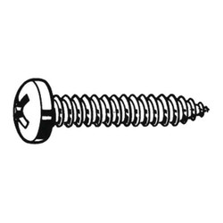 Sim Supply Sheet Metal Screw,Pan,#8,3/4 in.,PK100  U26660.016.0075