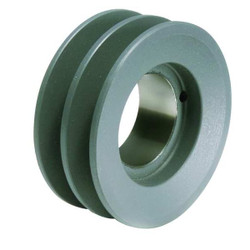 Sim Supply V-Belt Pulley,Detachable,2Groove,3.75"OD  2BK36