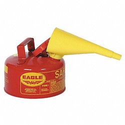 Eagle Mfg Type I Safety Can,1 gal.,Red,10" H,9" OD UI10FS