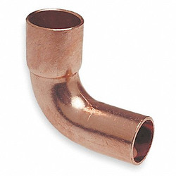 Nibco Elbow,90 Deg,Wrot Copper,1" Tube,FTGxC U6072I 1