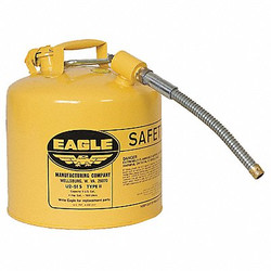 Eagle Mfg Type II Safety Can,Yellow,15-7/8"H U251SY