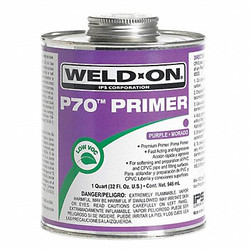 Weld-On Primer,Purple,32 Oz,PVC and CPVC 13994