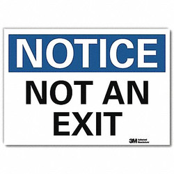 Lyle Notice Sign,5inx7in,Reflective Sheeting U5-1430-RD_7X5