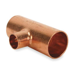 Nibco Reducing Tee,Wrot Copper,3/4"x3/4"x1/2" 611 3/4X3/4X1/2