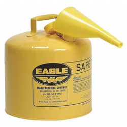 Eagle Mfg Type I Safety Can,5 gal,Yellow  UI50FSY