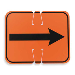 Manufacturer Varies Traffic Cone Sign,Orange/Black,Rev Arrow 03-550-2WA
