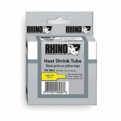 Dymo Heat Shrink Tube Label,Black/Yellow 18052