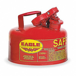 Eagle Mfg Type I Safety Can,1 gal.,Red,8" H,9" OD UI10S