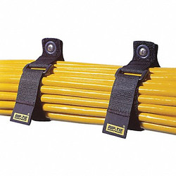 Rip-Tie Hook-and-Loop Cinch Strap,7 in,Blk,PK10 N-07-G10-BK