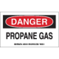 Brady Gas Cylinder Label,3in x 5in,Paper,PK10 60310